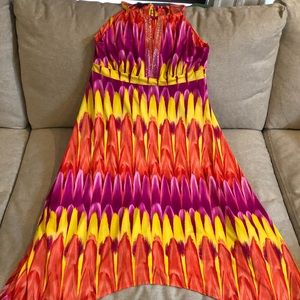 INC colorful woman's summer dress